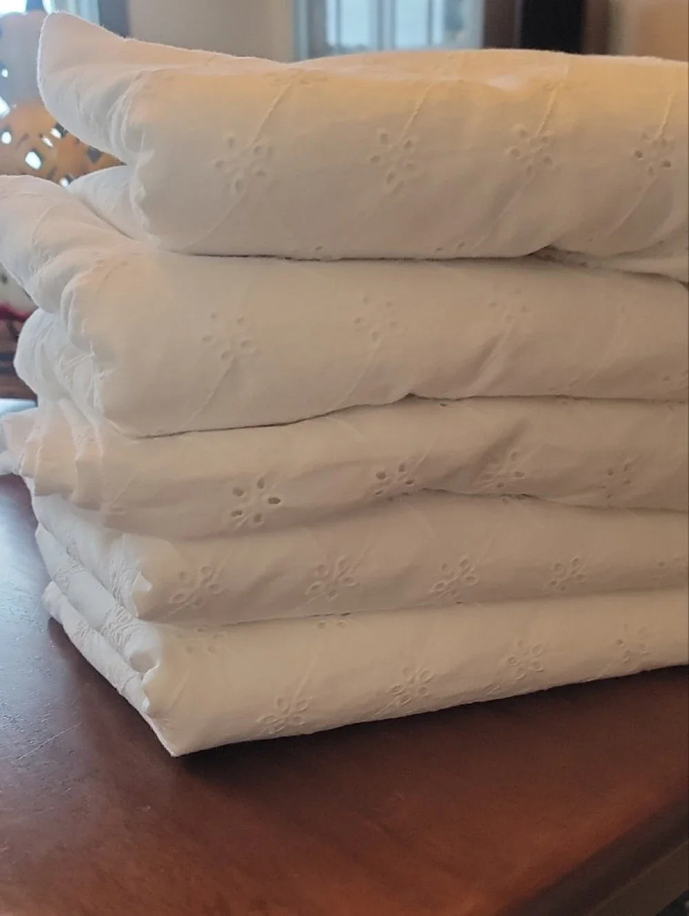 Set Of 5 Pioneer Woman Eyelet Tablecloth 60